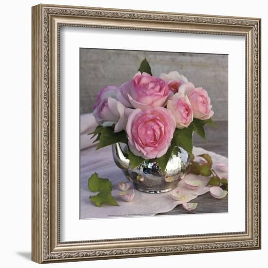 Roses and Teapot-Catherine Beyler-Framed Art Print