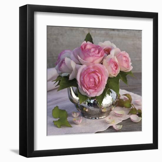 Roses and Teapot-Catherine Beyler-Framed Art Print