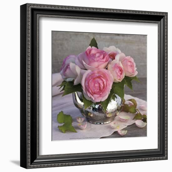 Roses and Teapot-Catherine Beyler-Framed Art Print