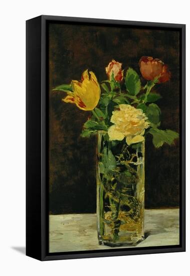 Roses and Tulips, 1882-Edouard Manet-Framed Premier Image Canvas