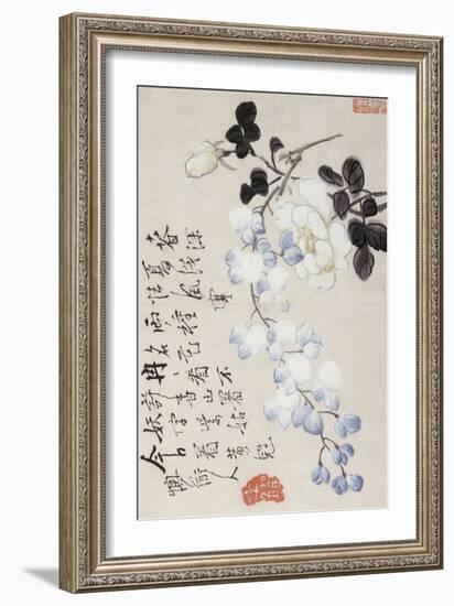 Roses and Wisteria-Li Shan-Framed Giclee Print