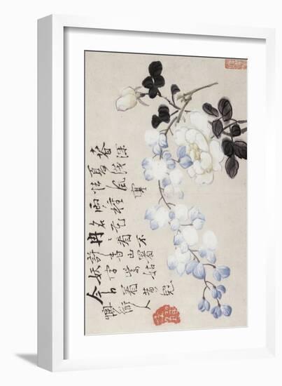 Roses and Wisteria-Li Shan-Framed Giclee Print