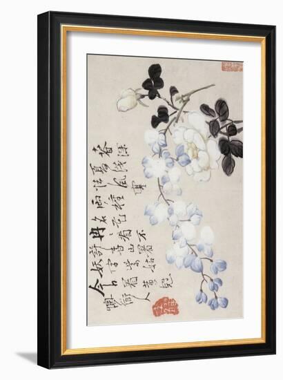 Roses and Wisteria-Li Shan-Framed Giclee Print