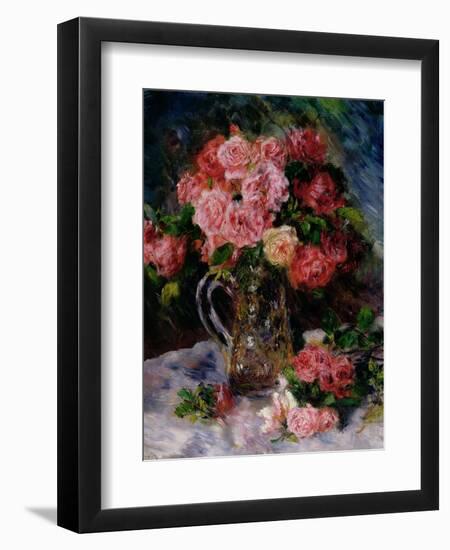 Roses, C.1879-Pierre-Auguste Renoir-Framed Giclee Print