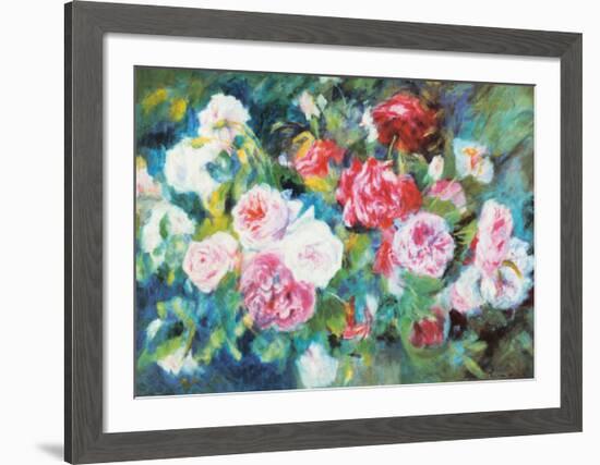 Roses, c.1885-Pierre-Auguste Renoir-Framed Art Print