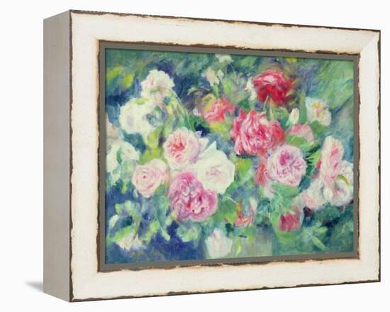 Roses, circa 1885-Pierre-Auguste Renoir-Framed Premier Image Canvas