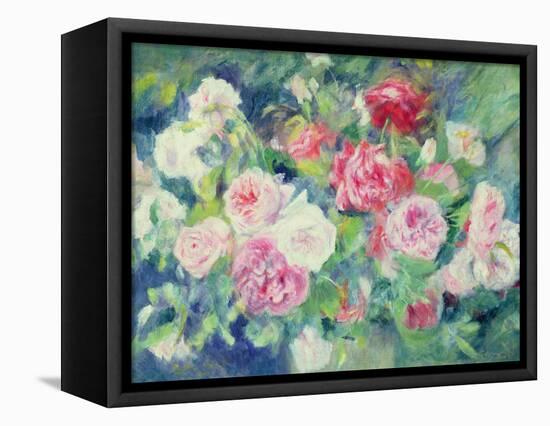 Roses, circa 1885-Pierre-Auguste Renoir-Framed Premier Image Canvas