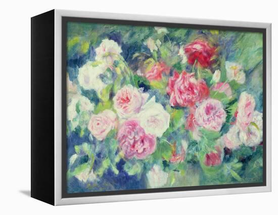 Roses, circa 1885-Pierre-Auguste Renoir-Framed Premier Image Canvas