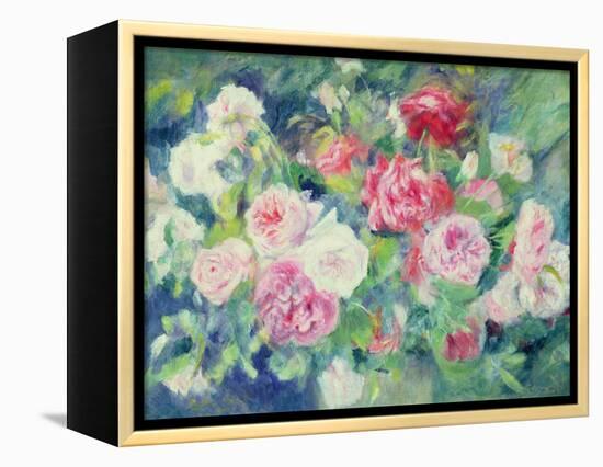 Roses, circa 1885-Pierre-Auguste Renoir-Framed Premier Image Canvas