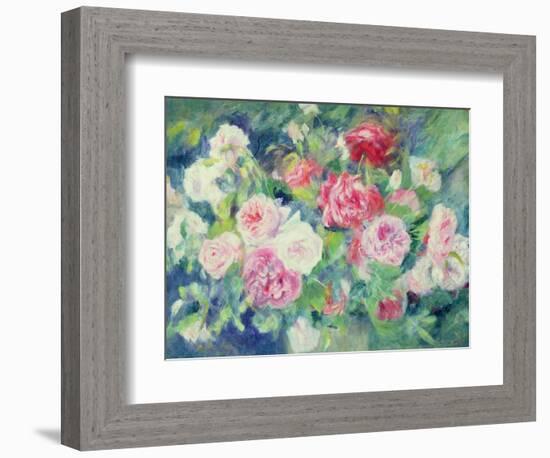 Roses, circa 1885-Pierre-Auguste Renoir-Framed Premium Giclee Print