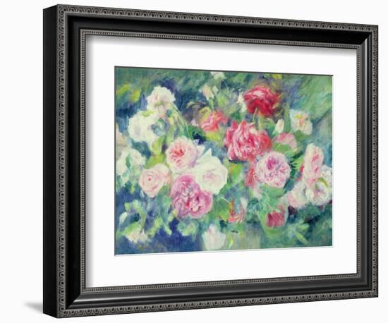 Roses, circa 1885-Pierre-Auguste Renoir-Framed Premium Giclee Print