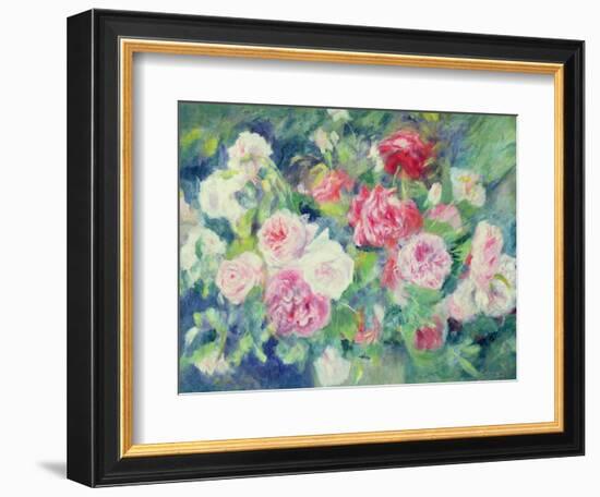 Roses, circa 1885-Pierre-Auguste Renoir-Framed Premium Giclee Print