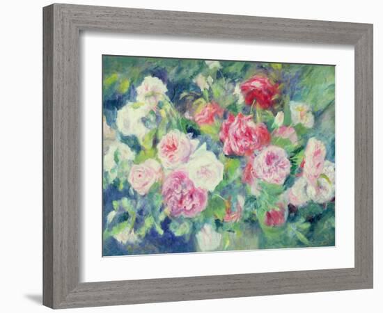 Roses, circa 1885-Pierre-Auguste Renoir-Framed Giclee Print