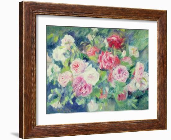 Roses, circa 1885-Pierre-Auguste Renoir-Framed Giclee Print