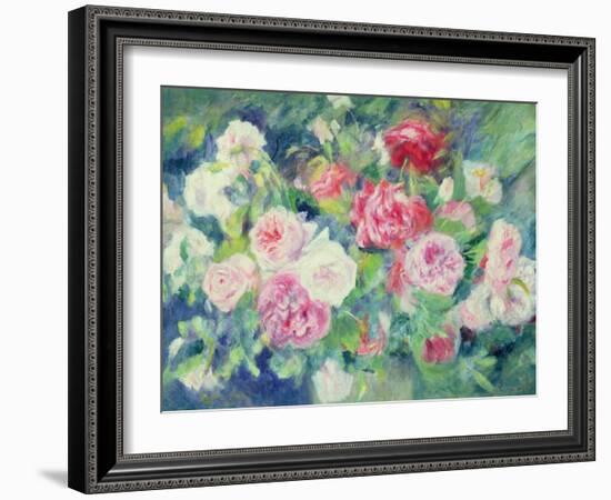 Roses, circa 1885-Pierre-Auguste Renoir-Framed Giclee Print