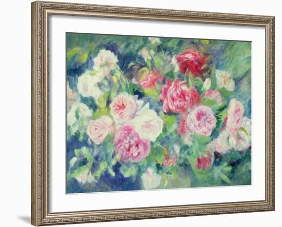 Roses, circa 1885-Pierre-Auguste Renoir-Framed Giclee Print