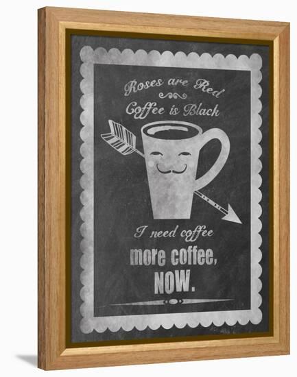 Roses Coffee-Erin Clark-Framed Premier Image Canvas