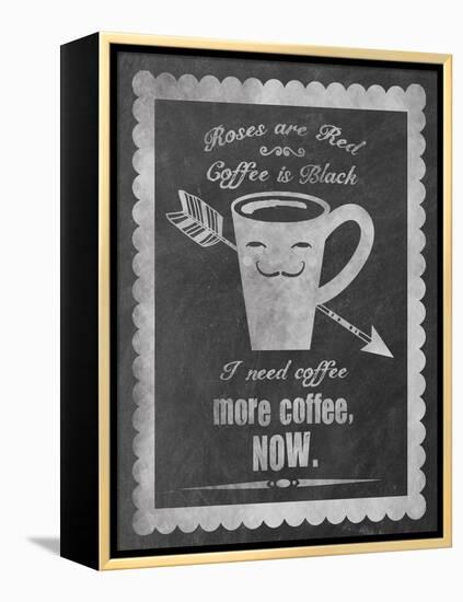 Roses Coffee-Erin Clark-Framed Premier Image Canvas