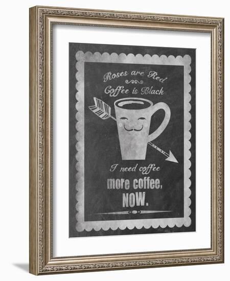 Roses Coffee-Erin Clark-Framed Giclee Print