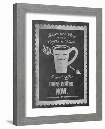 Roses Coffee-Erin Clark-Framed Giclee Print