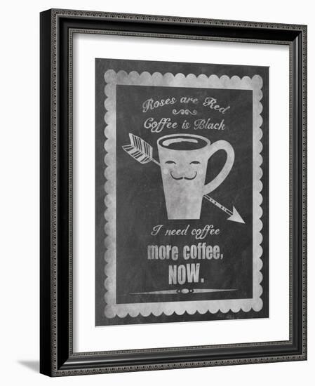 Roses Coffee-Erin Clark-Framed Giclee Print