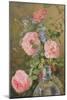 Roses, Convolvulus and Delphiniums-James Holland-Mounted Giclee Print
