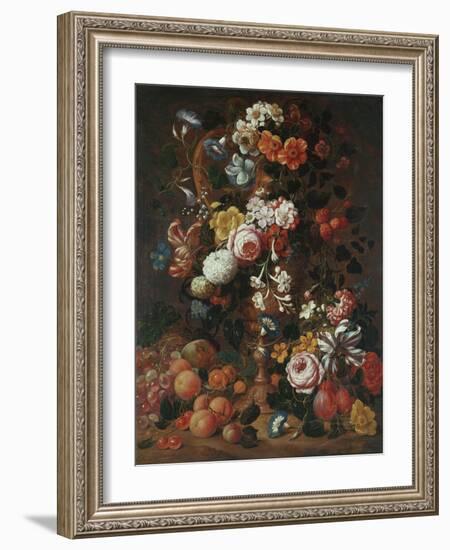 Roses, Dahlias, Convolvulus, a Tulip and Other Flowers, 1689-Sir William Beechey-Framed Giclee Print