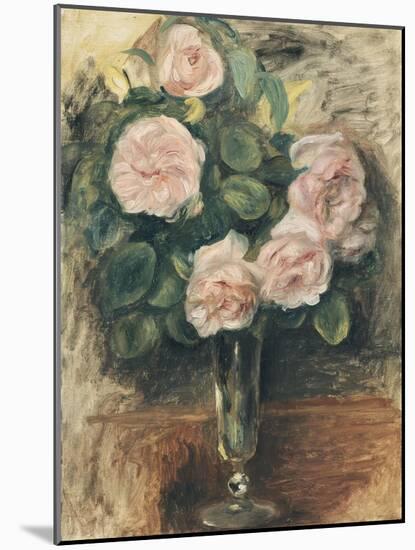 Roses dans un verre-Pierre-Auguste Renoir-Mounted Premium Giclee Print