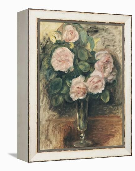 Roses dans un verre-Pierre-Auguste Renoir-Framed Premier Image Canvas