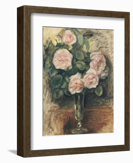 Roses dans un verre-Pierre-Auguste Renoir-Framed Giclee Print