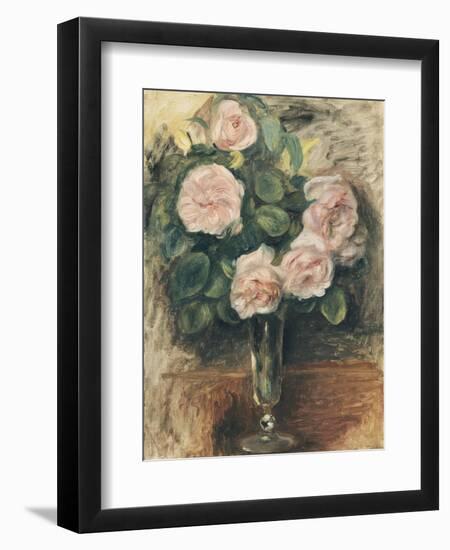 Roses dans un verre-Pierre-Auguste Renoir-Framed Giclee Print