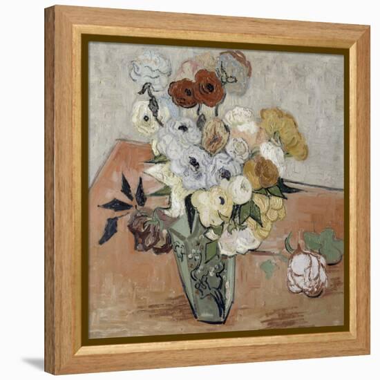Roses et anémones-Vincent van Gogh-Framed Premier Image Canvas
