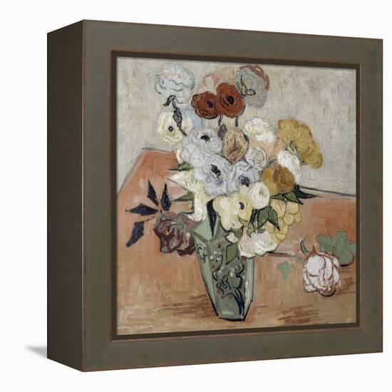 Roses et anémones-Vincent van Gogh-Framed Premier Image Canvas