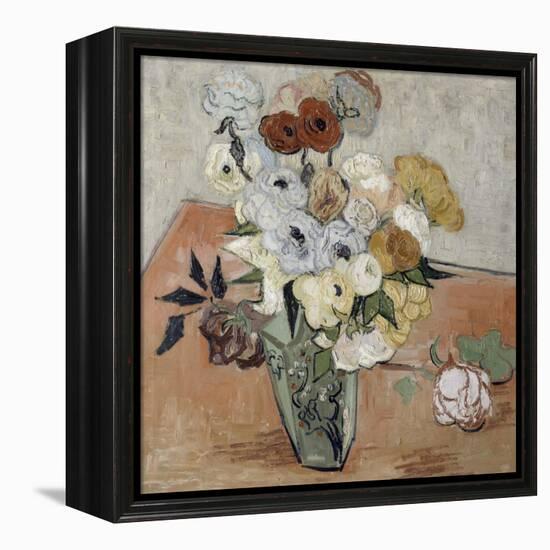 Roses et anémones-Vincent van Gogh-Framed Premier Image Canvas