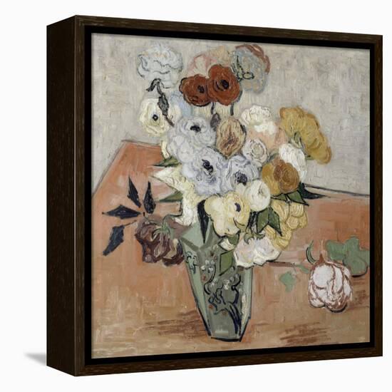 Roses et anémones-Vincent van Gogh-Framed Premier Image Canvas