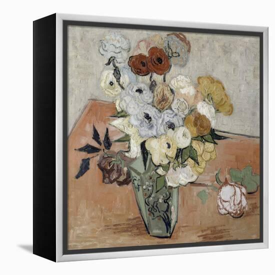 Roses et anémones-Vincent van Gogh-Framed Premier Image Canvas