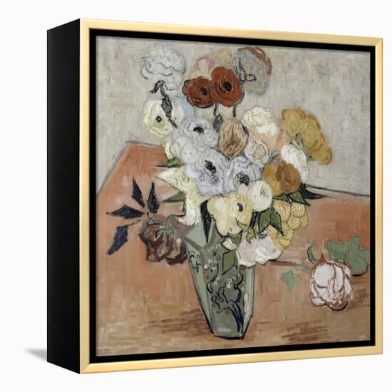 Roses et anémones-Vincent van Gogh-Framed Premier Image Canvas