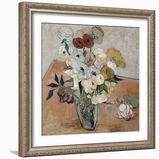 Roses et anémones-Vincent van Gogh-Framed Giclee Print