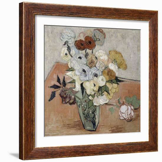 Roses et anémones-Vincent van Gogh-Framed Giclee Print