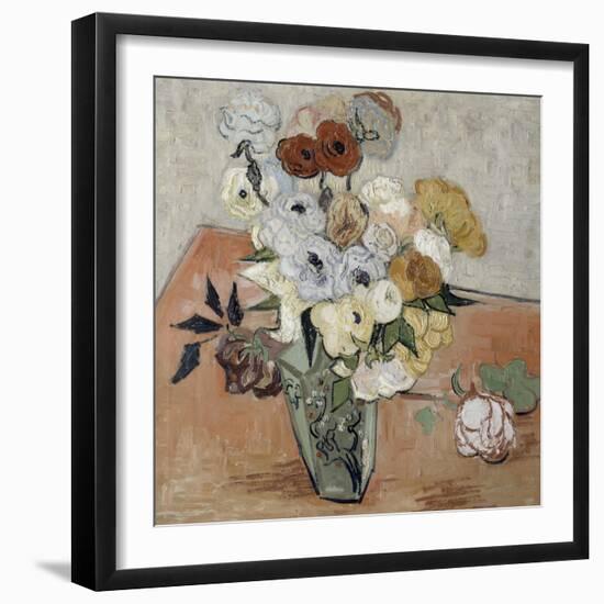 Roses et anémones-Vincent van Gogh-Framed Giclee Print