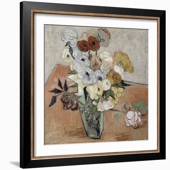 Roses et anémones-Vincent van Gogh-Framed Giclee Print