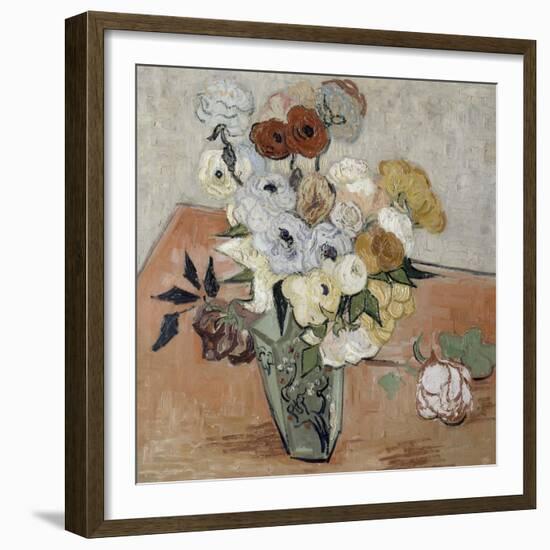 Roses et anémones-Vincent van Gogh-Framed Giclee Print