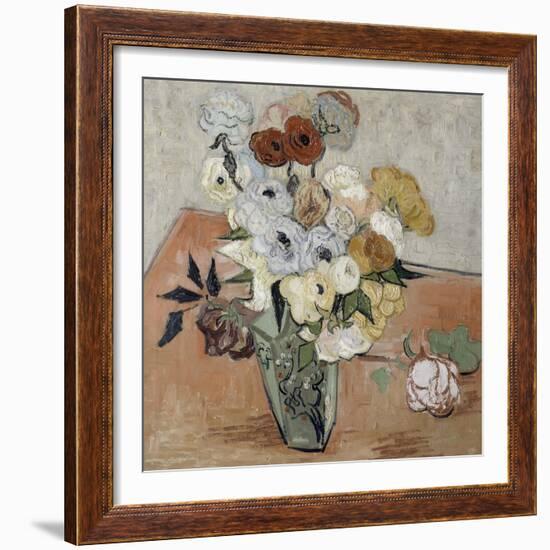 Roses et anémones-Vincent van Gogh-Framed Giclee Print