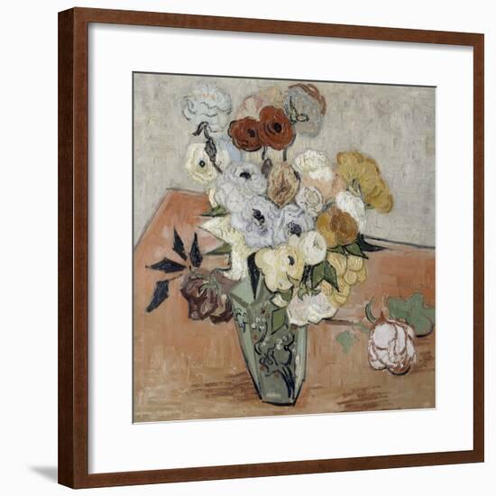 Roses et anémones-Vincent van Gogh-Framed Giclee Print