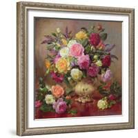 Roses from a Victorian Garden-Albert Williams-Framed Giclee Print
