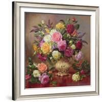 Roses from a Victorian Garden-Albert Williams-Framed Giclee Print