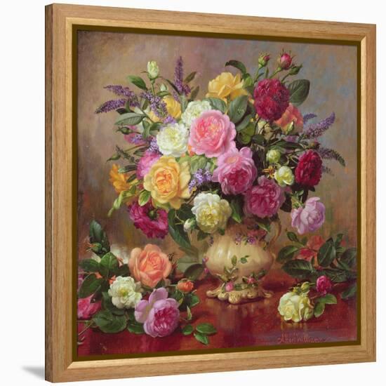 Roses from a Victorian Garden-Albert Williams-Framed Premier Image Canvas