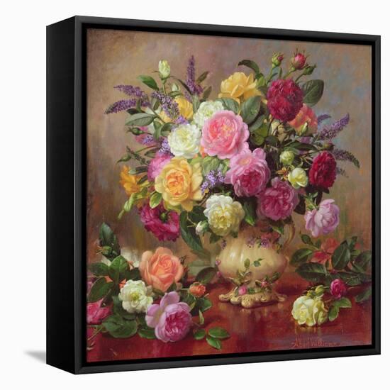 Roses from a Victorian Garden-Albert Williams-Framed Premier Image Canvas