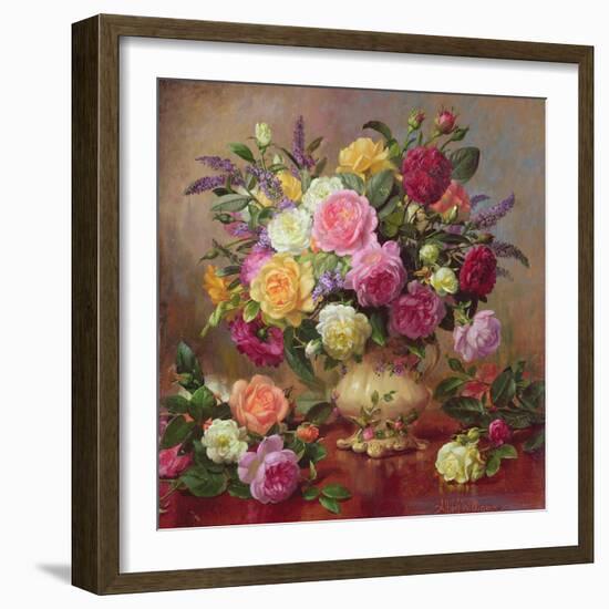 Roses from a Victorian Garden-Albert Williams-Framed Giclee Print