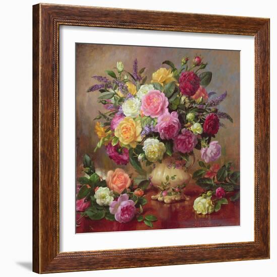 Roses from a Victorian Garden-Albert Williams-Framed Giclee Print